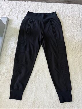 Athleta Black Venice Moto Jogger Waistband